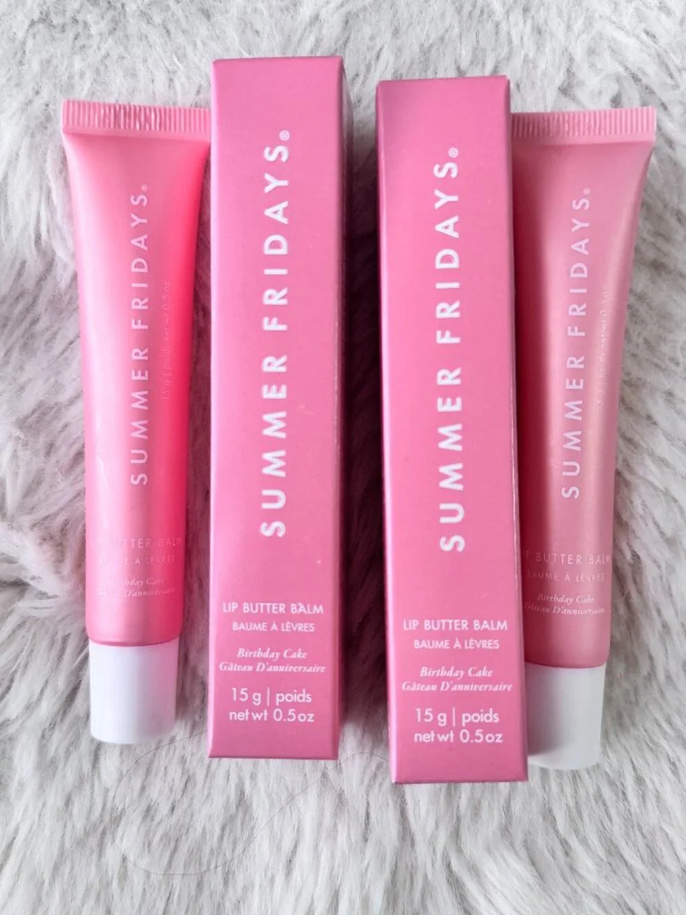 2pack/ Pink Sugar /Summer Fridays Lip Butter Balm Conditioning Lip Mask New box